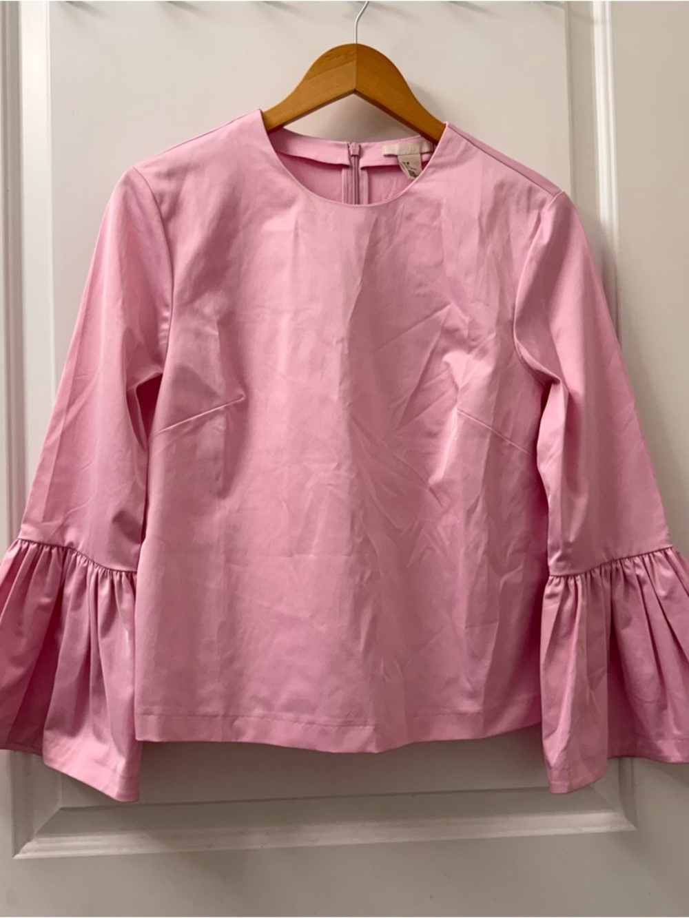 H&M Light Pink Ruffle Sleeve Top